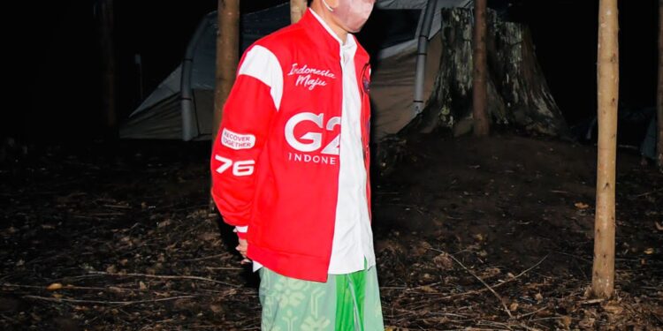 Saat Presiden Menikmati Malam di IKN