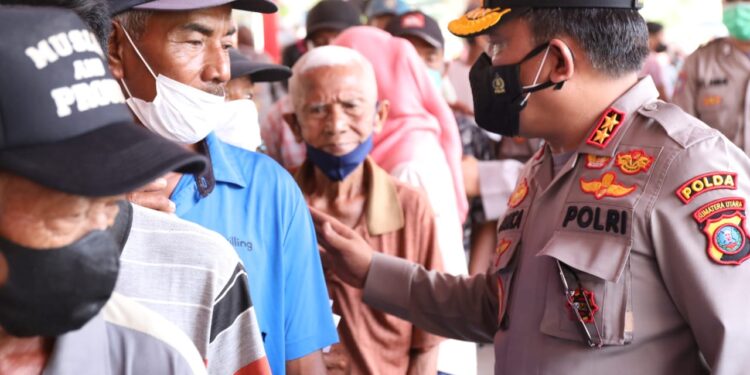 Kapolda Sumut Tinjau Pelaksanaan Vaksinasi Massal di Polres Serdang Bedagai