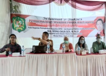 Anggota DPRD Medan, Wong Cung Sen Tarigan Aplikasi Penerapan Perda No.6 Tahun 2009