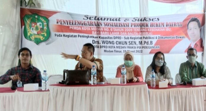 Anggota DPRD Medan, Wong Cung Sen Tarigan Aplikasi Penerapan Perda No.6 Tahun 2009