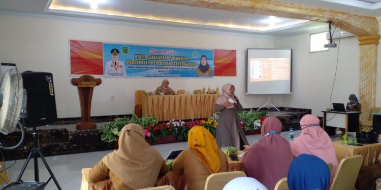 PLS Disdikbud Palas, Gelar Sosialisasi Percepatan Penurunan Stanting di Paud