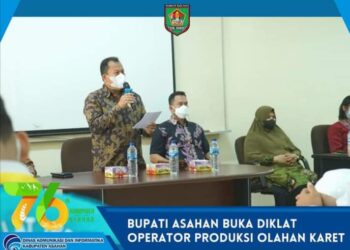 Bupati Asahan Buka Diklat Operator Produksi Olahan Karet