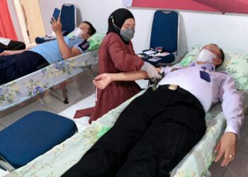Bentuk Solidaritas Antar Sesama Menyongsong HBP-58 Kalapas Bahtiar Giat Donor Darah