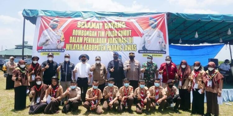 Tim Poldasu Tinjau Vaksinasi di Palas, Bupati AZP: Sudah Capai Target Nasional