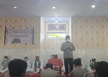 Polres Rohil Bersama Mursyid Dan Jama’ah Thariqah Naqsyabandiyah Gelar Do’a dan Tahrib Ramadhan
