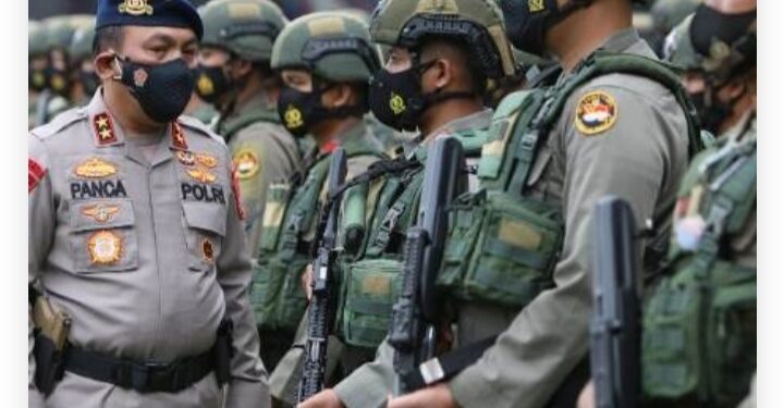 Kapolda Sumut Sambut Kepulangan 205 Personel Satgas Amole Brimob