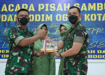 Danrem 061/Sk Brigjen Rudy Pimpin Sertijab Dandim 0606/Kota Bogor Baru