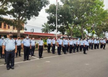 Rutan Kelas I Medan, Gelar Apel Bagi Staff Rutan