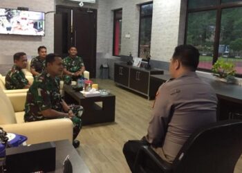 Danlanal Dabo Yang Baru, Kunjungan Kehormatan Silaturrahmi ke Polres Lingga dan Kantor Imigrasi Dabo Singkep