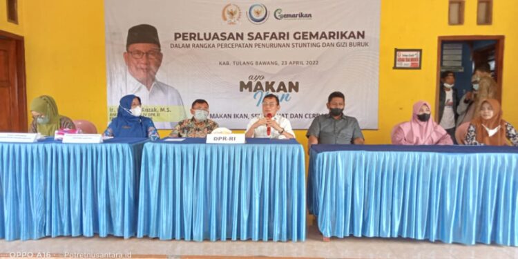 Tekan Stunting, Komisi IV DPR RI Hanan Rozak Safari Perluasan Gemarikan Bersama KKP