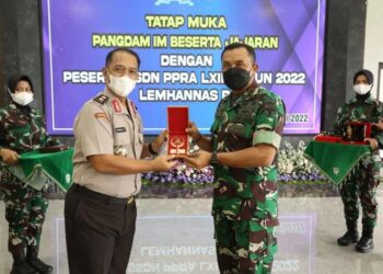 Pangdam, Kun jungan, Peserta SSDN PPRA LXIII, Lemhanas RI