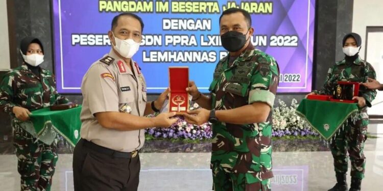 Pangdam, Kun jungan, Peserta SSDN PPRA LXIII, Lemhanas RI