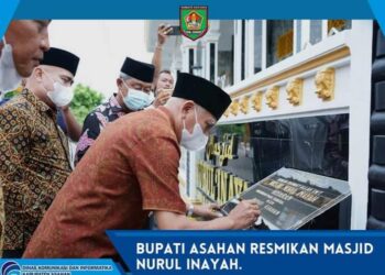 Resmikan mesjid