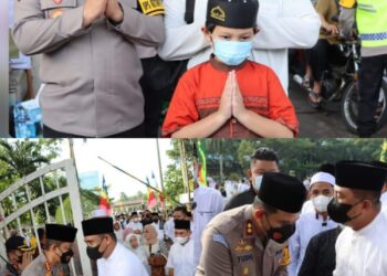 Dihadiri Kapolda Sumut: Solat Ied di Lapangan Merdeka Berlangsung Khidmat