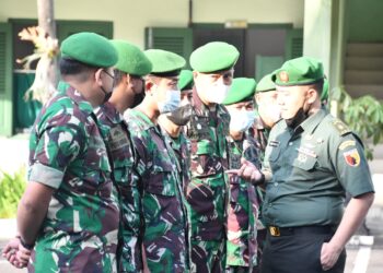 Kasipers Korem 083/BDJ Cek Personel Usai Cuti Lebaran Gelombang Satu
