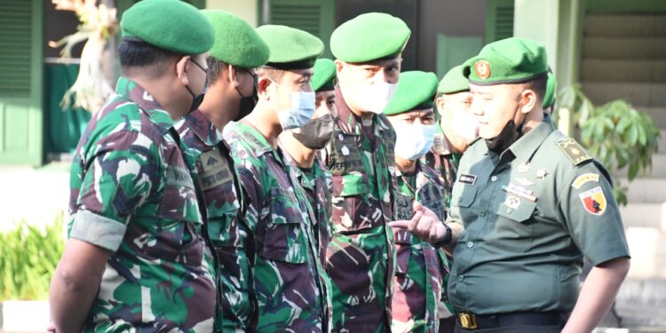 Kasipers Korem 083/BDJ Cek Personel Usai Cuti Lebaran Gelombang Satu