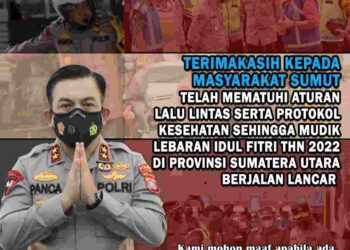 Kapolda Sumut Apresiasi Masyarakat Jaga Situasi Kamtibmas Kondusif Selama Lebaran