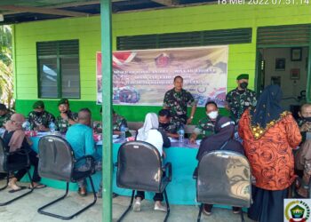 Kodim 0318/Natuna Salurkan BLT-Minyak Goreng Kepada Masyarakat kabupaten Kepulauan Anambas