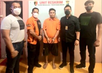 Polsek Medan Area Berhasil Ciduk Tersangka dan Ditemukan Senpi, Sabu dan Ekstasi di Kamar Kosnya