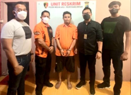 Polsek Medan Area Berhasil Ciduk Tersangka dan Ditemukan Senpi, Sabu dan Ekstasi di Kamar Kosnya