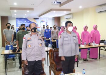 Peduli Kesehatan, Polres Lingga Mengikuti Sosialisasi BPJS Secara Virtual