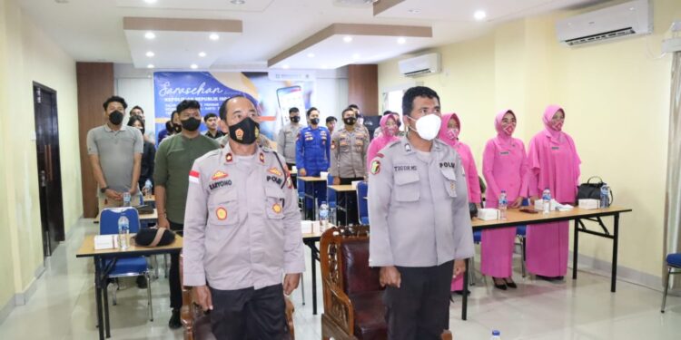 Peduli Kesehatan, Polres Lingga Mengikuti Sosialisasi BPJS Secara Virtual