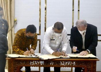 PLTS 2 Gigawatt Bakal Dibangun di Kecamatan Sugi Besar, Bupati Karimun Teken MoU dengan Perusahaan