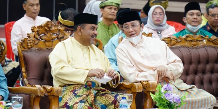 Bupati Karimun bersama Forkopimda Ikuti Upacara Hari Lahir Pancasila Secara Daring