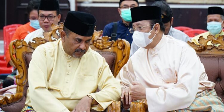 Bupati Karimun bersama Forkopimda Ikuti Upacara Hari Lahir Pancasila Secara Daring