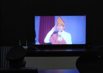 Polresta Deli Serdang ikuti Upacara Hari Lahir Pancasila Secara Yutube