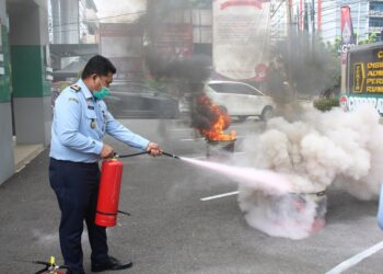 Kanwil Kemenkumham Sumut Gelar Pelatihan dan Simulasi Penanggulangan Kebakaran