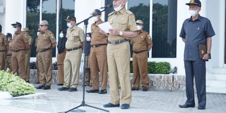 Bupati Asahan Pimpin Apel Gubungan