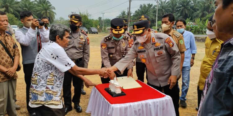Warga Hibahkan Tanah Untuk Pembangunan Polsek Balai Jaya