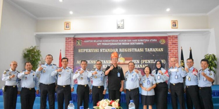 Kunjungi Rutan I Labuhan Deli, Dir Pelayanan Tahanan dan Pengolahan Basan Baran Kemenhumkam RI Berikan Penguatan
