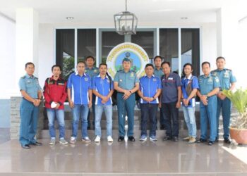 Jalin Silahturahmi PWI Lingga Kunjungi Lanal Dabo Singkep