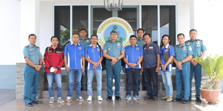Jalin Silahturahmi PWI Lingga Kunjungi Lanal Dabo Singkep