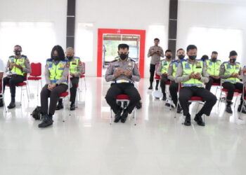 Maksimalkan Operasi Patuh Seligi Tahun 2022, Polres Lingga Lakukan Latihan Pra Operasi