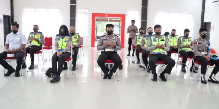 Maksimalkan Operasi Patuh Seligi Tahun 2022, Polres Lingga Lakukan Latihan Pra Operasi