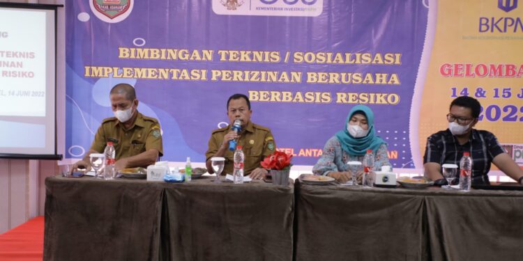 Bupati Asahan Buka Secara Resmi Bintek Dan Sosialisasi Implementasi Perizinan Berusaha Berbasis Resiko