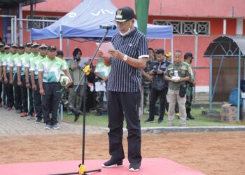 Danrem 022/PT Buka Turnamen Sepak Bola Liga Santri Piala KSAD Cup 2022