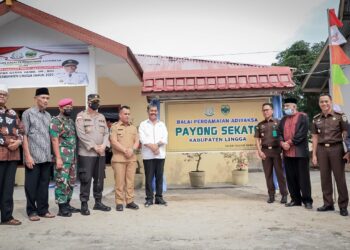 Kunker di Kabupaten Lingga, Kajati Kepri Resmikan Balai Restorative Justice
