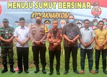 Lounching Menuju Sumut Bersinar, Kapolres Berharap BNNK Palas di Bangun
