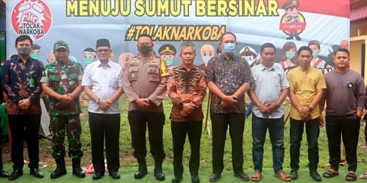 Lounching Menuju Sumut Bersinar, Kapolres Berharap BNNK Palas di Bangun