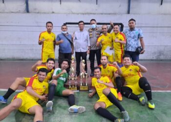 Jelang HUT Kota Medan 423, Polsek Medan Timur Raih Juara I Futsal