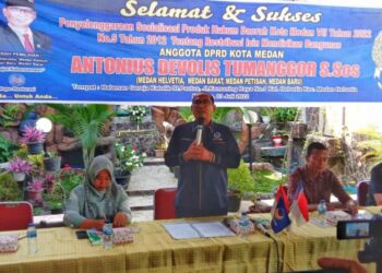 Sosperda di Helvetia, Antonius Tumanggor: Peningkatan PAD dari IMB untuk Kesejahteraan Warga Kota Medan