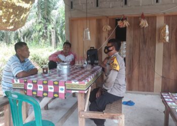 Meminimalisir Gangguan Kantibmas, Polres Padang Lawas Sambang Warga Desa Aek Nabara Tonga
