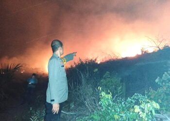 Terdeteksi Lancang Kuning, Jajaran Polres Palas Ground Chek Titik Api di Gunung Manobot