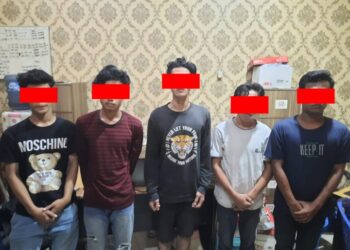 Lapor Lewat WhatsApp Pribadi Kasat Reskrim Polrestabes Medan, 6 Genk Motor Bersenjata Tajam Diamankan