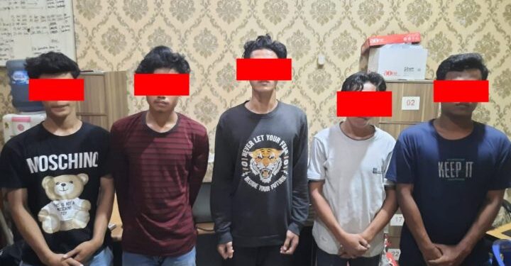 Lapor Lewat WhatsApp Pribadi Kasat Reskrim Polrestabes Medan, 6 Genk Motor Bersenjata Tajam Diamankan