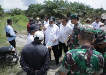 Wabub Asahan Tinjau Rencana TNI Manunggal Membangun Desa di Kecamatan Sei Kepayang Timur